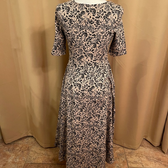 NEW! Pact Fit & Flare Paisley Blossoms Scoop Midi Dress Size Small NWT! - Picture 6 of 12